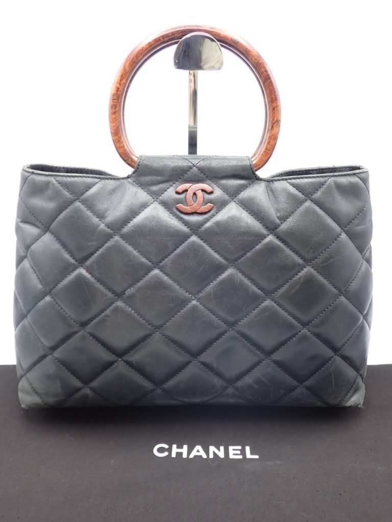 CHANEL　シャネル ウッドハンドル バッグ